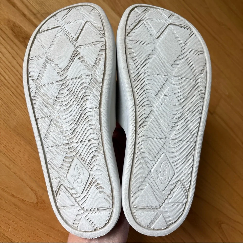 Chaco Chillos Slide Sandals Light Tie Dye Beige Off-white Youth Kid Girls Size 3